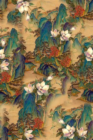 花卉印花华亿平台图片