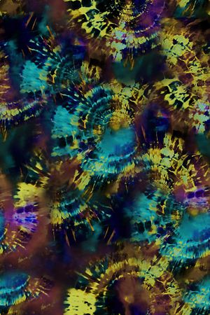 扎染华亿平台印花华亿平台图片