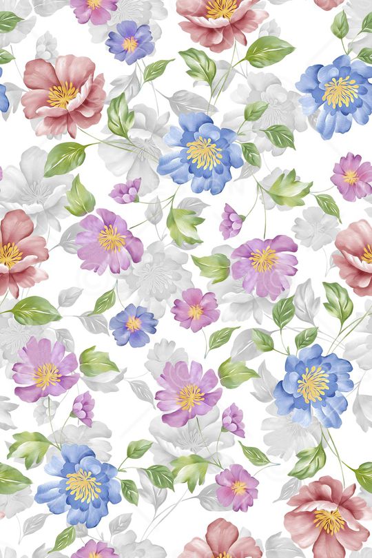 花卉印花华亿平台图片