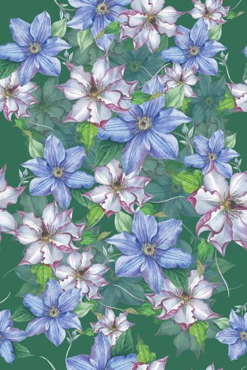 绿植树叶印花华亿平台图片