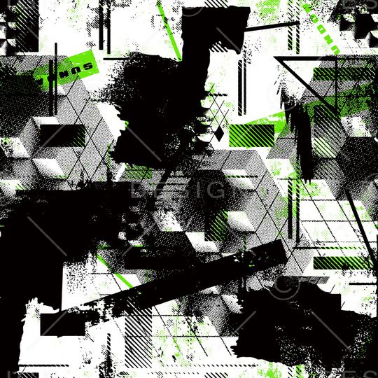 几何印花华亿平台图片