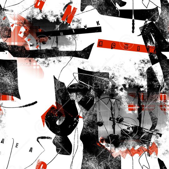 几何印花华亿平台图片