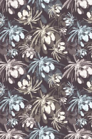 花卉蝴蝶印花华亿平台图片