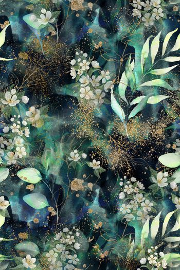 绿植树叶印花华亿平台图片