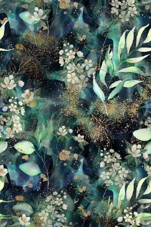 绿植树叶印花华亿平台图片