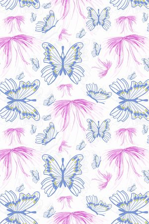 花卉蝴蝶印花华亿平台图片