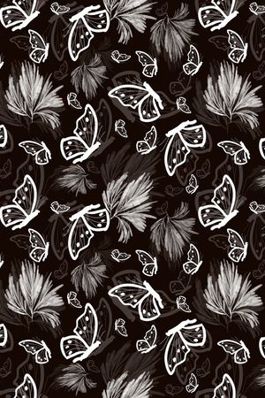 花卉蝴蝶印花华亿平台图片