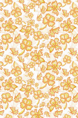 花卉蝴蝶印花华亿平台图片