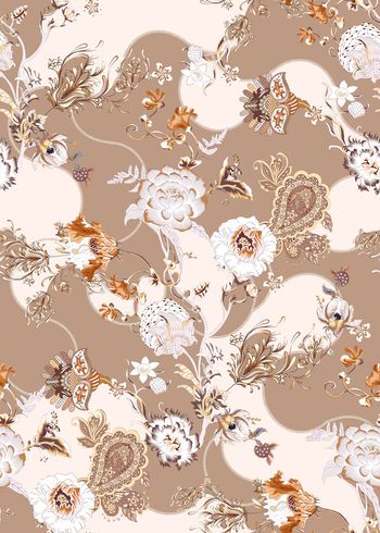 佩斯利印花华亿平台图片