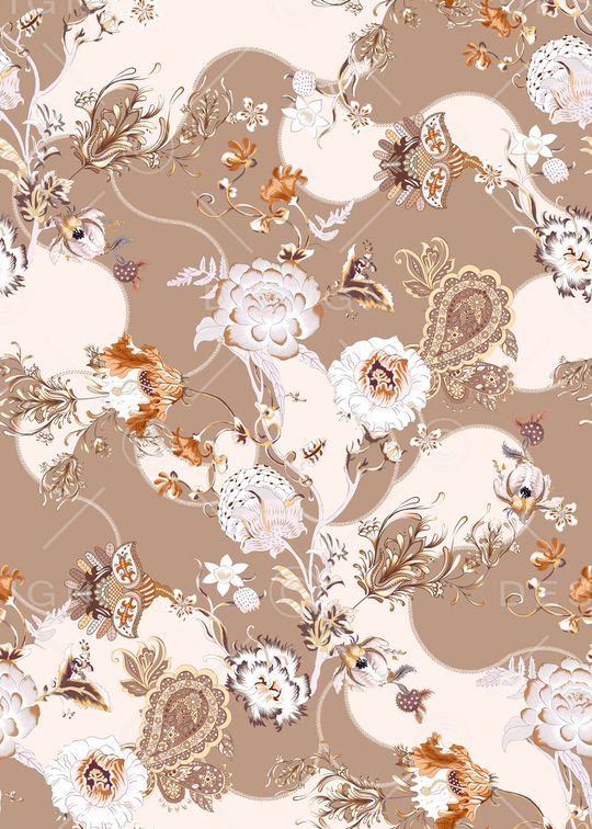 佩斯利印花华亿平台图片