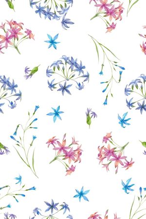 清爽底花卉印花华亿平台图片