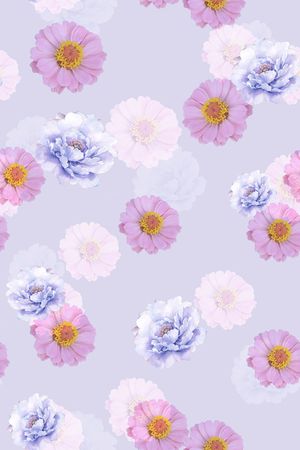 清爽底花卉印花华亿平台图片