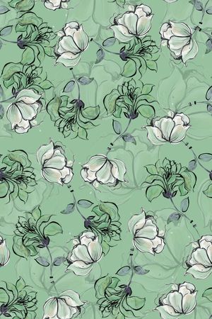 绿植树叶印花华亿平台图片