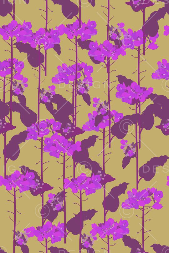 绿植树叶印花华亿平台图片