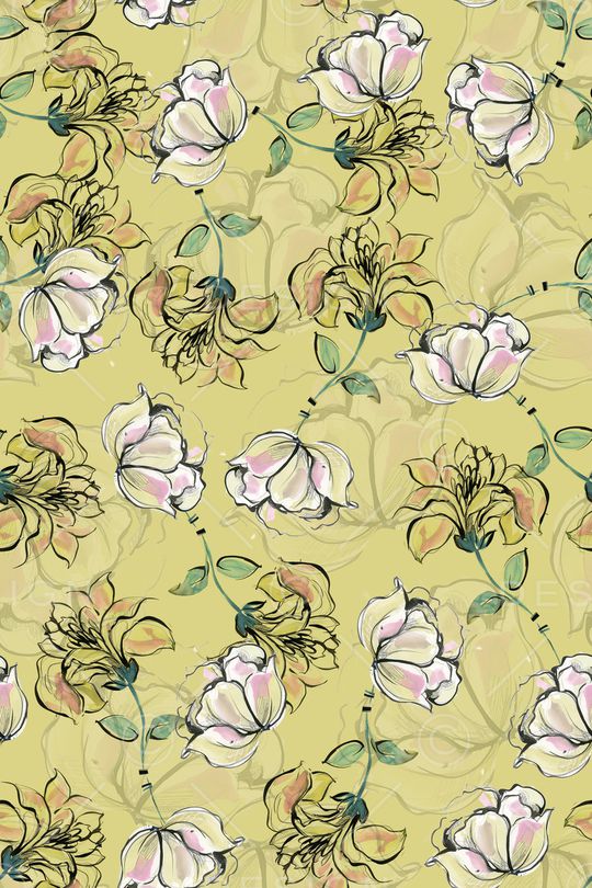 绿植树叶印花华亿平台图片