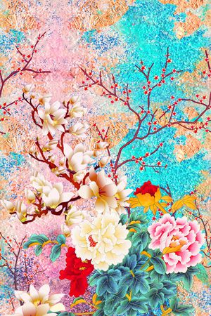 定位花印花华亿平台图片