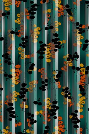 连衣裙印花华亿平台图片