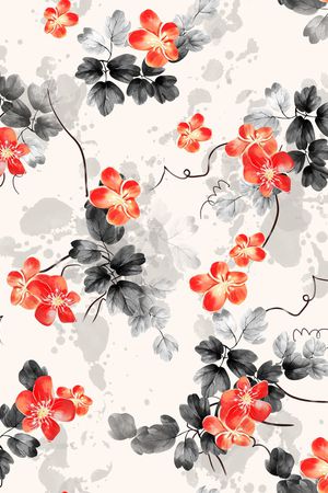 连衣裙印花华亿平台图片