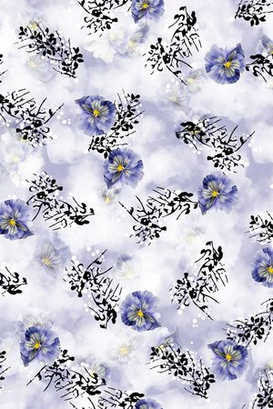 连衣裙印花华亿平台图片