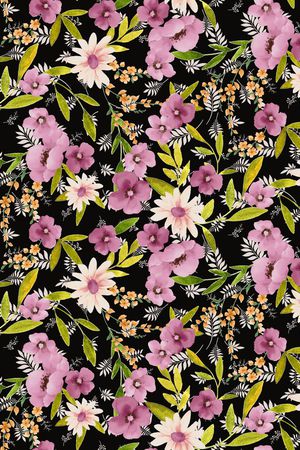 绿植树叶印花华亿平台图片