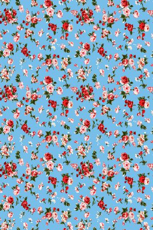 清爽底花卉印花华亿平台图片