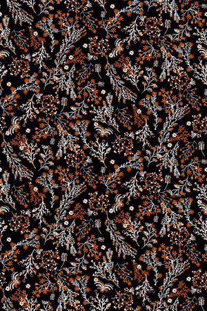 清爽底花卉印花华亿平台图片