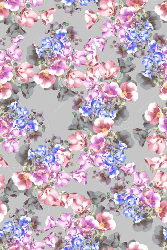 花卉印花华亿平台图片