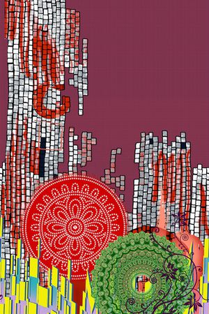 几何印花华亿平台图片