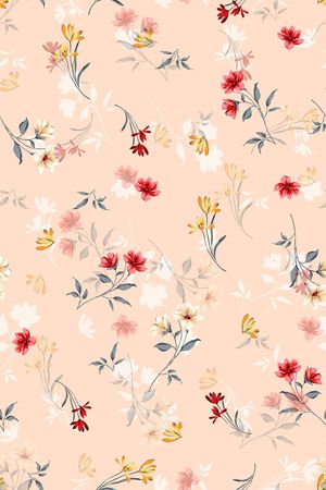 黑底花卉印花华亿平台图片