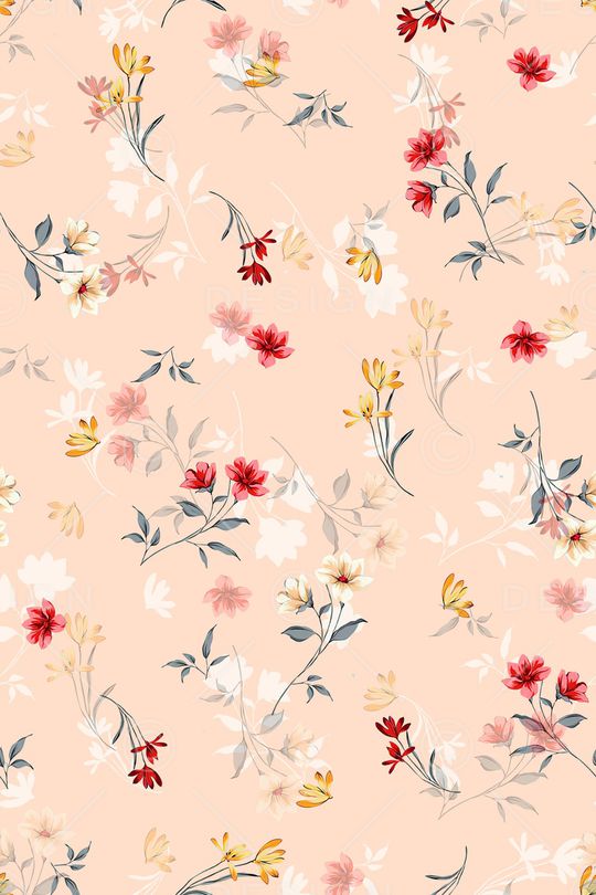 黑底花卉印花华亿平台图片