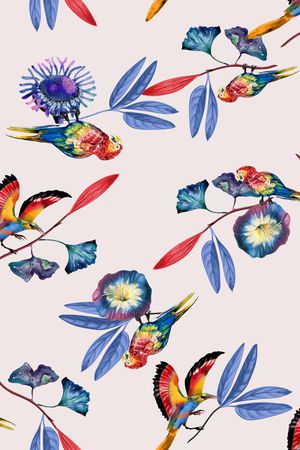 植物印花华亿平台图片