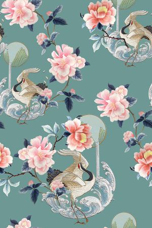 真丝印花华亿平台图片