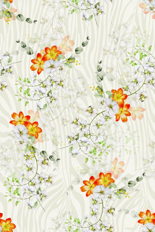 绿植树叶印花华亿平台图片