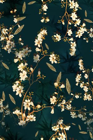 玉兰花印花华亿平台图片