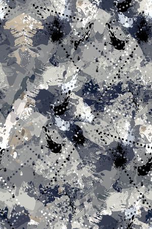 抽象男装印花华亿平台图片