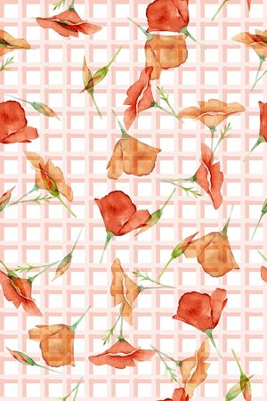 格子印花华亿平台图片