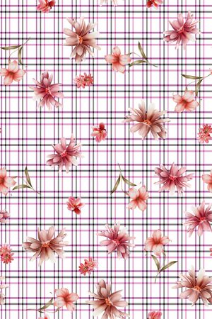 格子印花华亿平台图片