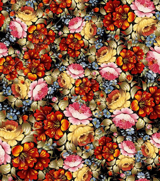 牵牛花印花华亿平台图片