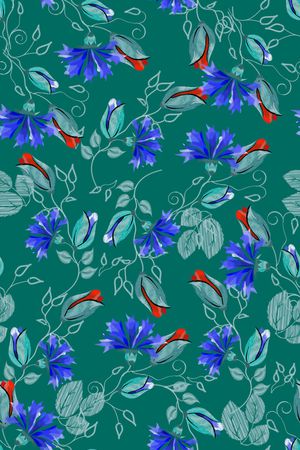 绿植树叶印花华亿平台图片