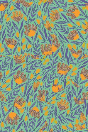 绿植树叶印花华亿平台图片