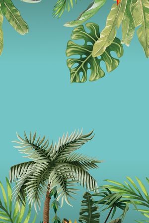 热带巴西风印花华亿平台图片