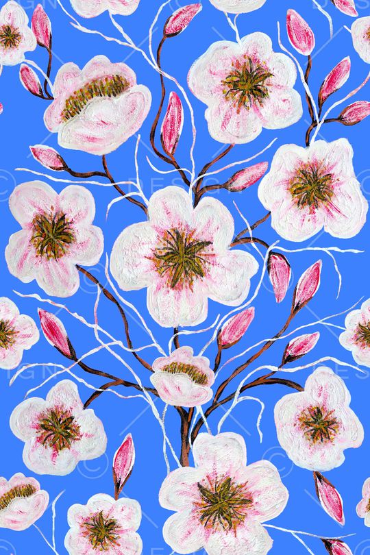 热带外贸花印花华亿平台图片