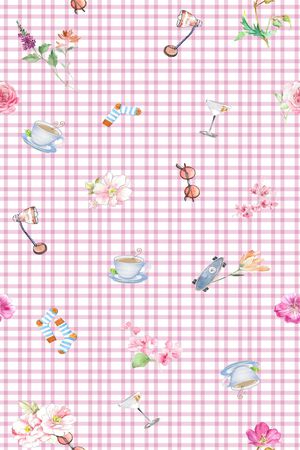 格子印花华亿平台图片