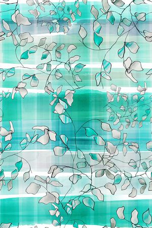 绿植树叶印花华亿平台图片