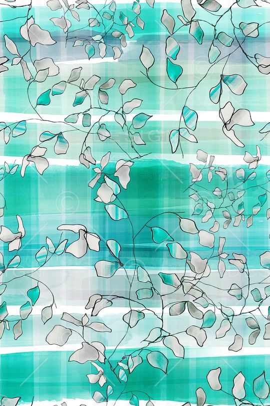 绿植树叶印花华亿平台图片