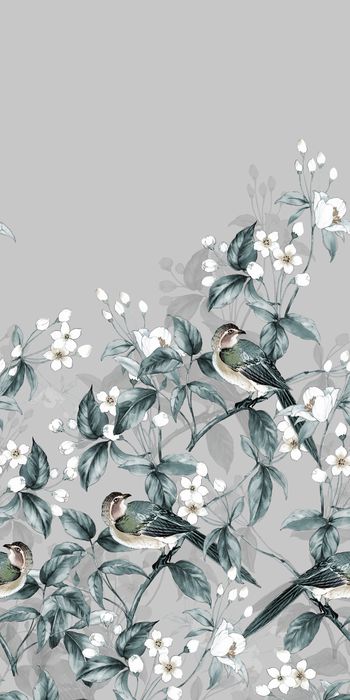 清爽底花卉印花华亿平台图片