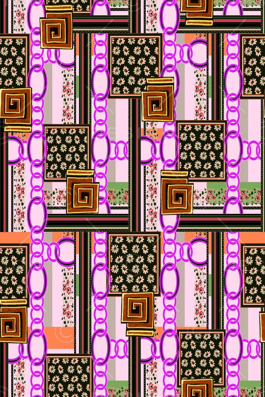 几何印花华亿平台图片