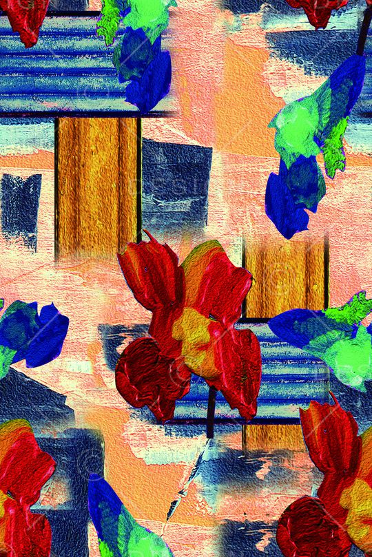 几何印花华亿平台图片