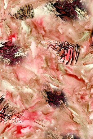 水彩肌理印花华亿平台图片