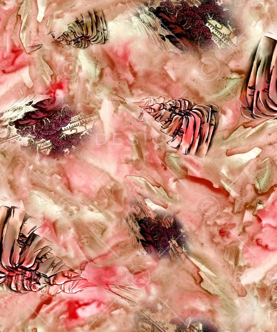 水彩肌理印花华亿平台图片